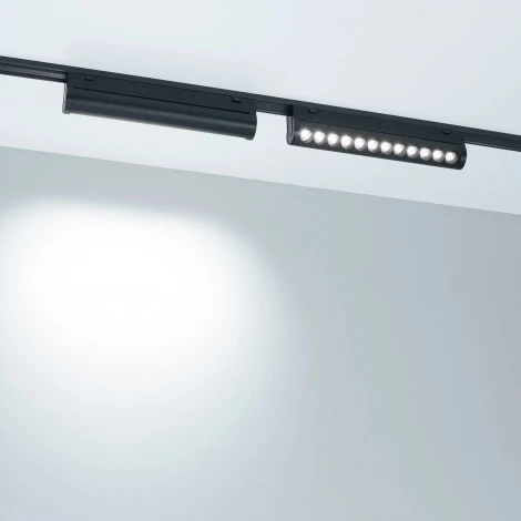 светильник магнитный MAG-VIBE-LASER-TURN-L209-12W Day4000-MIX (BK, 24 deg, 48V, TUYA Zigbee) (Arlight, IP20 Металл) 044177 (управление смартфоном, умный дом - Tuya Smart, Smart Life)