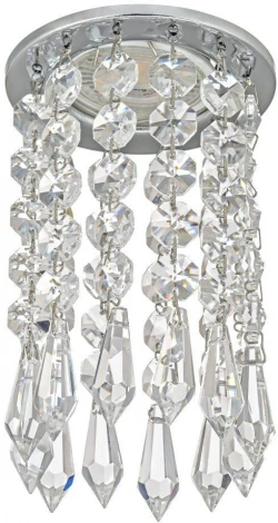 Встраиваемый светильник хрустальный Dio D'Arte Osimo Nickel GU10.5.14.8.721 N