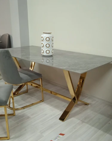 Стол обеденный Дориан DT-2853.1, 180х90х75 см, серый мрамор IST-CASA