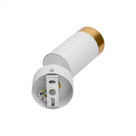 Спот Wolta WSL-GU10/S10WG под лампу GU10 Белый / Золотой CELLA