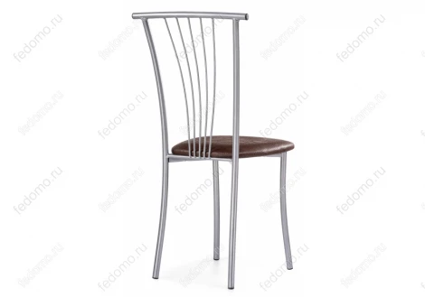 Стул Woodville на металлокаркасе Grigori горький шоколад / светлый мусс 453988