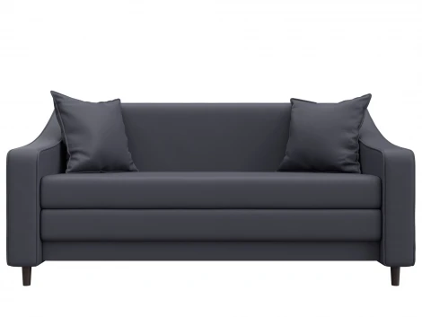 Диван прямой Лига-071 (ЛДСП,Брус,Фанера/Дерево/Экокожа/Серый) Лига Диванов 129772