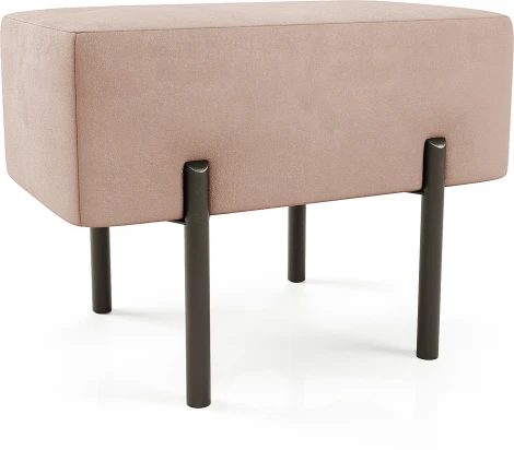 Маленькая радость Пуф прямоугольный на ножках, розовый D1 furniture арт.AAA41673006