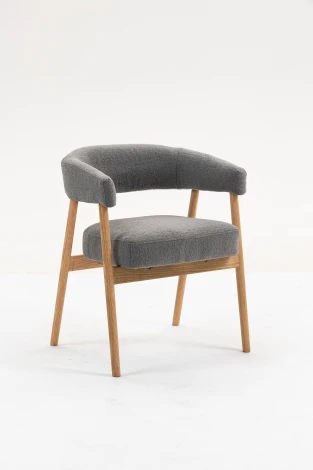 Стул обеденный Stool Group Zubo с деревянными ножками темно-серый 2 шт. УТ000042035