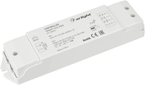Контроллер SMART-K24-RGB (230V, 3x1A, 2.4G) (IP20 Пластик) 028293 Arlight