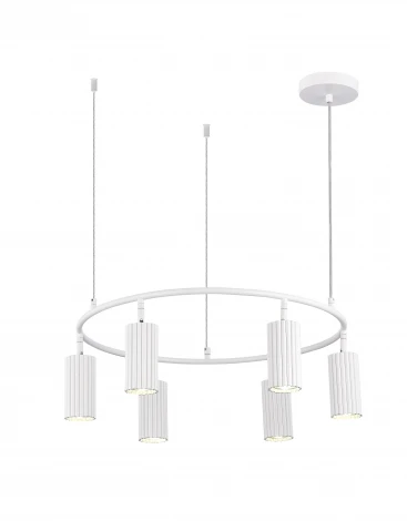 Подвесной светильник с гибким неоном MyFar Alex MR2171-6P (220V, на тросе, круглые)