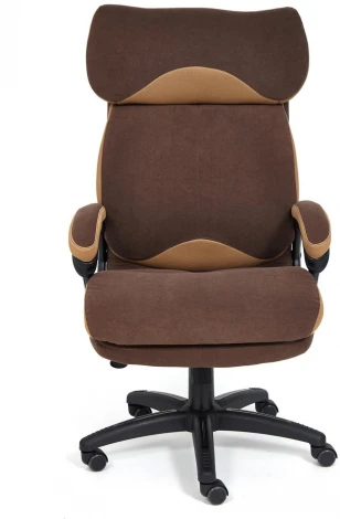 Компьютерное кресло для руководителя Tetchair DUKE (Флок,Ткань/Коричневый,)