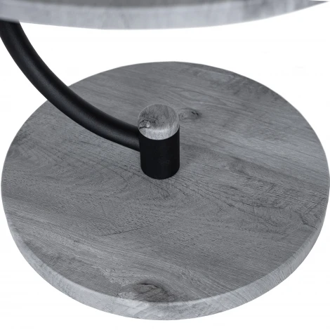 Стол журнальный Дуэт 13 черный/орех гикори грей Mebelik 009632