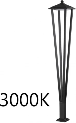 Уличный наземный светильник Odeon Light Bearitz 6655/12GA3 черный/металл IP65 LED 12W 3000K 220V