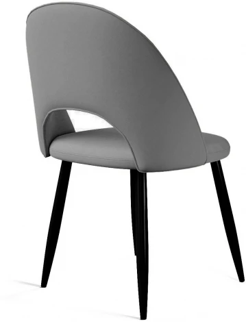 Стул DikLine 283 поворотный C56 серый, ножки черные арт.00-00073778