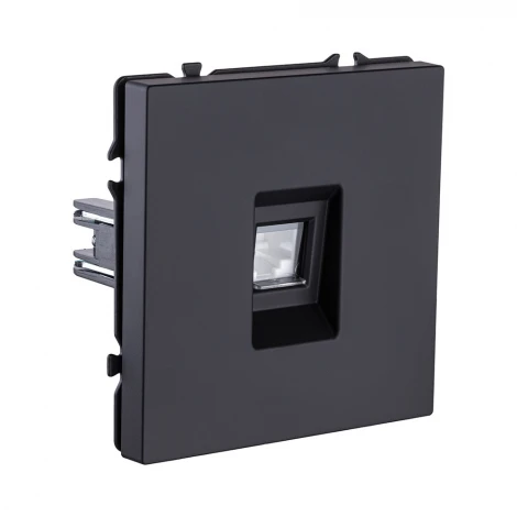 Розетка Ethernet RJ45 черный матовый Kollinger Eclipse EC-017BK