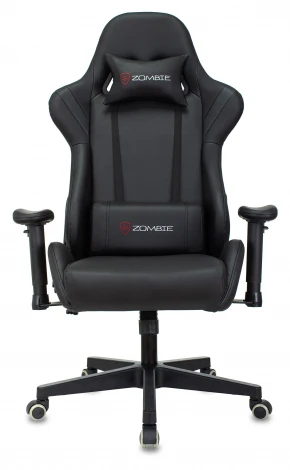 Кресло игровое Zombie Formula черный/карбон эко.кожа крестов. пластик черный CARB