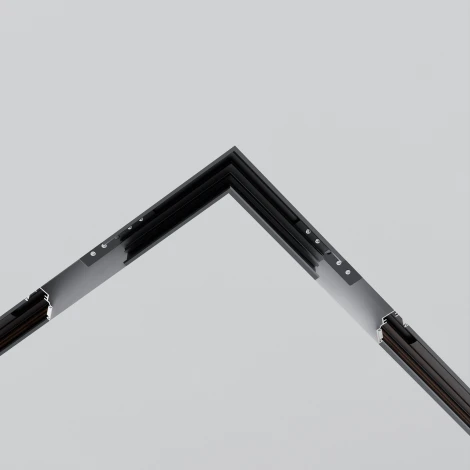 Коннектор угловой Exility для встраиваемого магнитного шинопровода Maytoni Accessories for tracks Exility TRAM034CL-42B