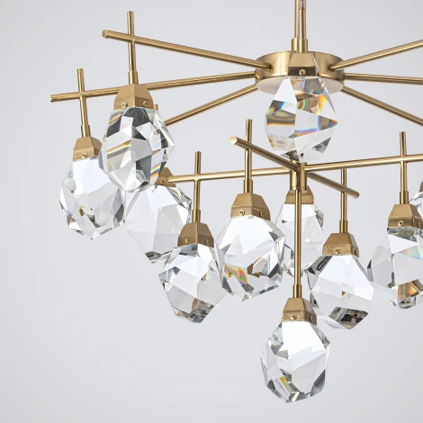 Потолочная люстра светодиодная хрустальная на штанге Modelux MODELUX ML.88972.13 BS