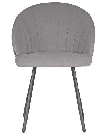 Стул обеденный DOBRIN NAOMI (ЭМАЛЬ ЧЕРНЫЙ МУАР велюр Catania Smoke)