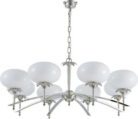 Подвесная люстра Newport 4650 4658/C nickel (220V, на цепи)