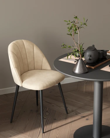 Стул Логан SN велюр бежевый Stool Group УТ000042200