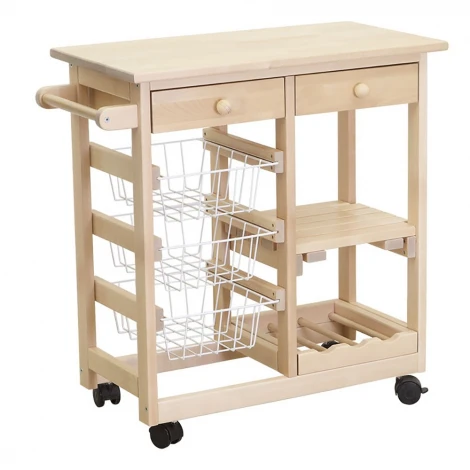 Тумба с баром и корзинами лак Mebelik 008490