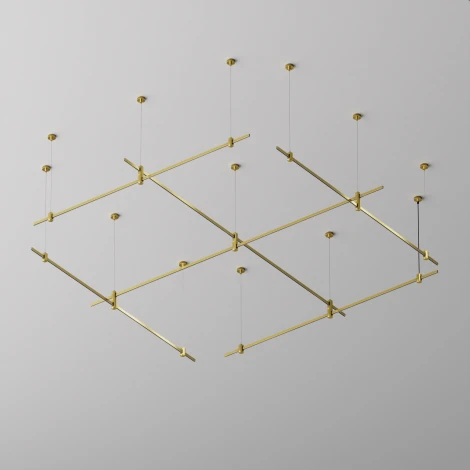 Шинопровод магнитный Flarity латунь 2м Maytoni Busbar trunkings Flarity TRX154-112BS (24V)