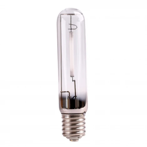 Лампа натриевая высокого давления для растений, форма «T», прозрачная, теплый белый свет (2000К) + спектр для фотосинтеза. Uniel Фитолето HSL-T48-100/2000K/E40/CL PLANT
