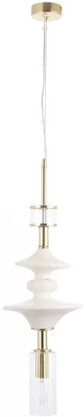 Подвесной светильник Crystal Lux VALENCIA SP1.4 GOLD (220V, на проводе)