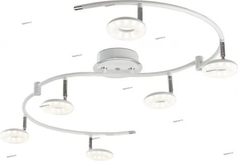 IDLamp 390 390/6PF-LEDWhitechrome