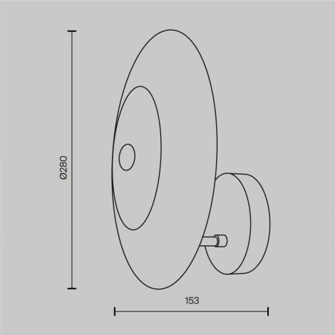 Бра Maytoni Aster MOD007WL-01G (220V, круглые)