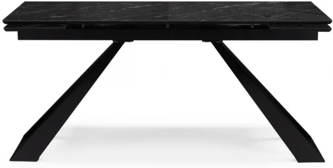 Стеклянный стол Woodville Маккарти 160(220)х90х75 дарк / черный 553532