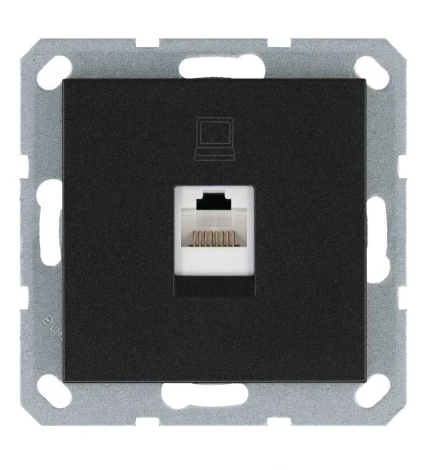 Розетка Ethernet RJ-45 (антрацит) Jasmart G-Classic G6105B