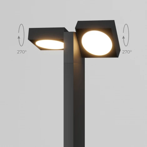 Наземный светильник светодиодный Elektrostandard Twin 35170/F 3000K черный