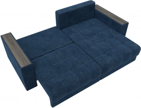 Диван угловой с декором Лига-049 НПБ Лига Диванов (Велюр) арт.128464