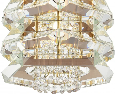 Подвесной светильнк ST Luce Strozzi SL6137.203.01 медь/прозрачный E14 1*40W (220V, на цепи, круглые)