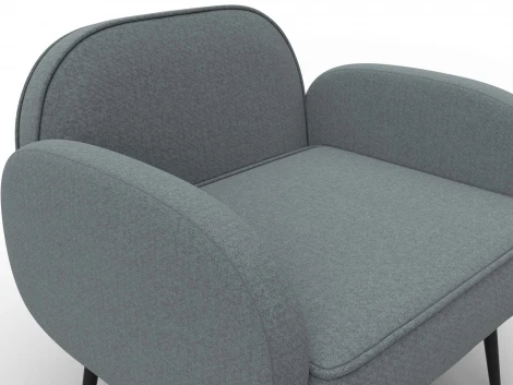 Кресло Лига-086 (Фанера/Металл/Рогожка/Серый) Лига Диванов 132429