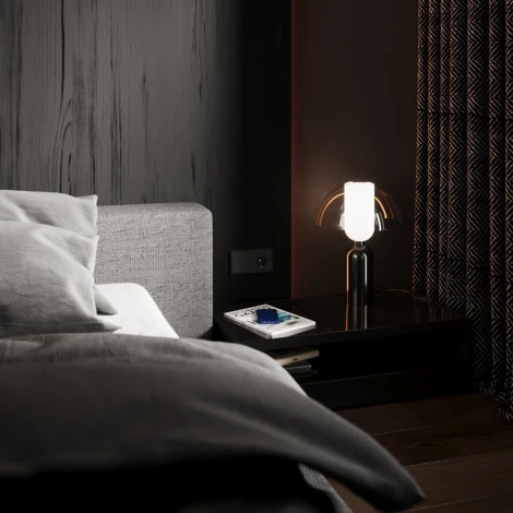 Перекрестный переключатель встраиваемый IP30 Voltum S70 VLS020507 двухклавишный 10А, (графит)