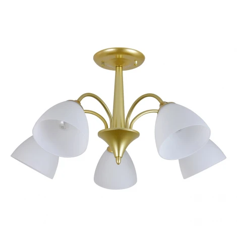 Потолочная люстра на штанге Escada Ilex ES0000033 150003/5R E27*60W Gold