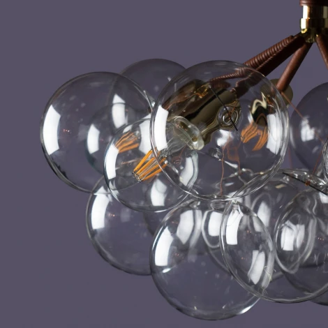 Подвесная люстра Loft IT Bunch 10048/6 Brown (220V, на проводе, шарики)