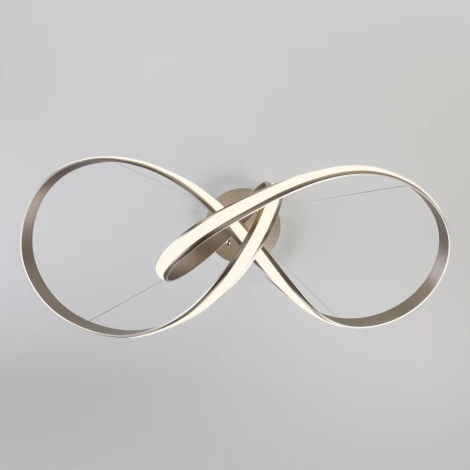 Подвесной светильник Eurosvet Kink 90174/1 сатин-никель (LED, 220V, на тросе)