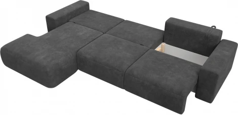 Диван угловой Лига-036 НПБ Классик Лонг левый угол Лига Диванов (Велюр) арт.127785L