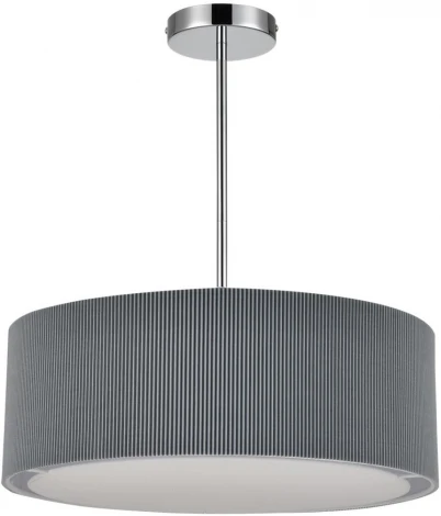 Потолочная люстра на штанге Lumion Zigrisa 8111/5 хром/серый, металл/текстиль E14 5*40W 220V (круглые)