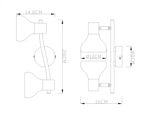 Спот на штанге Globo Lothar 54921-2 (220V)