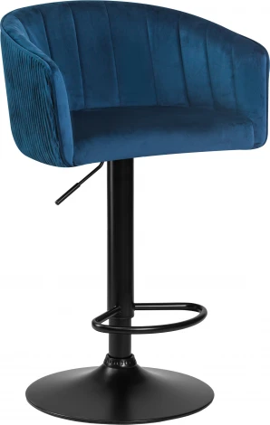 Стул барный DOBRIN DARCY BLACK (синий велюр (1922-20))