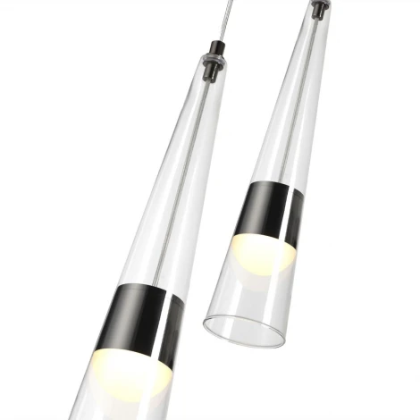 Бра Odeon Light Lump 5044/24WL глянц.темн.хром/прозрачный/металл/стекло LED 24W 3000K 2536Лм (220V)