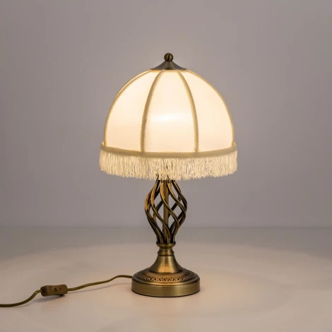 Интерьерная настольная лампа бахрома с выключателем Citilux Базель CL407800 (220V)