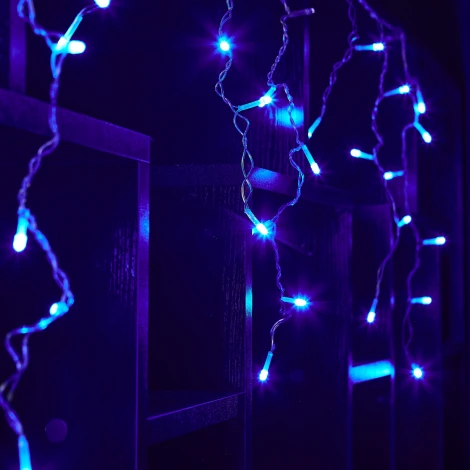 Бахрома светодиодная, 2м. 48 светодиодов, синий свет Uniel ULD-B2005-048/DTA BLUE IP20