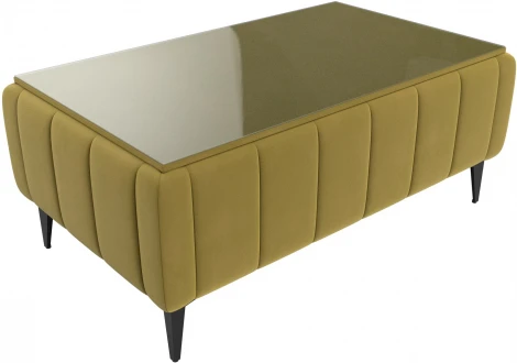 Стол Лига-045 (Желтый/Микровельвет) Лига Диванов арт.122342