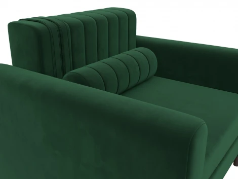 Кресло Лига-070 (ЛДСП,Брус,Фанера/Дерево/Велюр/Зеленый) Лига Диванов 132558