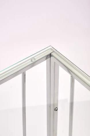 Консольный стол AllConsoles 1024-CS clear серебряный