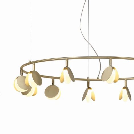 Подвесная люстра Mantra Shell 7355 (LED, 220V, подвески, на тросе)