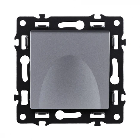 Розетка штепсельная SCHUKO 16A/250 В с крышкой, серый Kollinger Asthetik AS-015GY