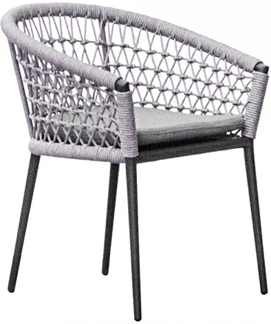 Кресло Garda Decor 39AR-C288-T4 (Черный/Серый)